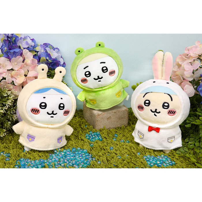 Japan Chiikawa Chubby Potetama Plush Toy - Hachiware Rainy Day
