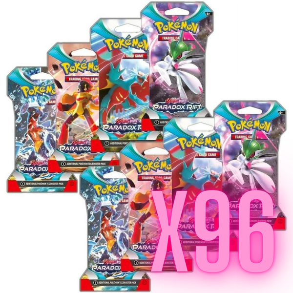 Pokemon 96 packs Sleeved Booster Packs Paradox Rift Sealed Case (Pre-order) Pokemon 96 packs Sleeved Booster Packs Paradox Rift Sealed Case (Pre-order)
