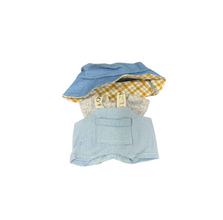 Denim Dress & Straw Hat Set for Labubu