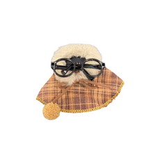 Plaid Shirt with Bow & Glasses Accessory for Labubu