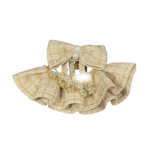 Labubu Miu Inspired Dress and Bow -Beige