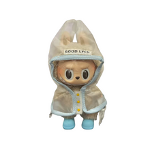 Clear Raincoat with Blue Trim – Weather-Ready Wear for Labubu Collectibles