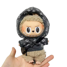 Labubu LV Inspired Hoodie Outfit -Gray