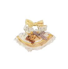 Plaid Lace Dress with Teddy Bear Accessory for Labubu