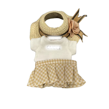 Labubu GG-Inspired Garden Party Set with Straw Hat