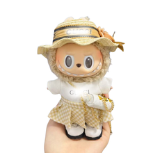 Labubu GG-Inspired Garden Party Set with Straw Hat
