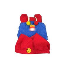 Fast Food Worker Outfit with Red Cap & Fries Pocket for Labubu (Blue)