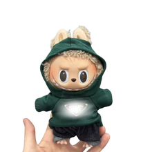 Green Hoodie Streetwear Set – Inspired by Prada for Labubu Collectibles