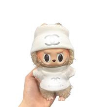 White Monochrome Fashion Set – Inspired by Chanel for Labubu Collectibles