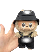 Black Logo Streetwear Set – Inspired by Prada for Labubu Collectibles