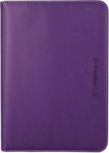 BCW Z-Folio 9-Pocket LX Album - Purple | Secure Zipper Card Organizer | Premium Leatherette Card Collection Binder | Trading Card Binder for Pokemon, MTG, Sport Cards and More