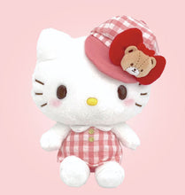 Sanrio Mascot Plush Toy (S) - Hello Kitty / Gingham Casquette