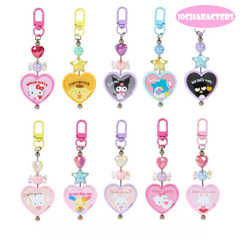 2024 SANRIO CHARACTERS AWARD 3RD COLOURFUL HEART SERIES SECRET KEYCHAIN B