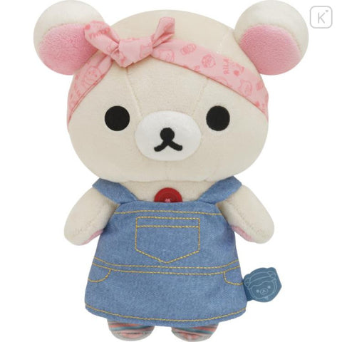 Komorebi Camp Plush Toy, Korilakkuma, Denim Overalls and Leggings