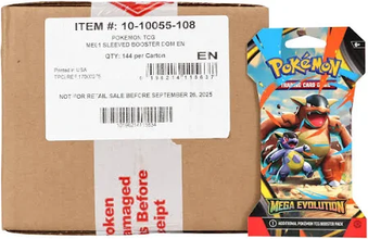 Pokémon - Trading Card Game: Mega Evolution Sleeved Booster Case (Sealed Case)