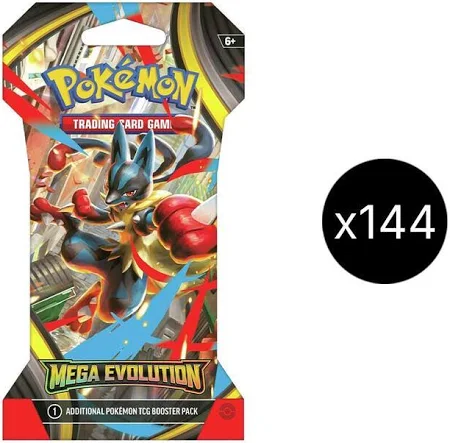 Pokémon - Trading Card Game: Mega Evolution Sleeved Booster Case (Sealed Case)