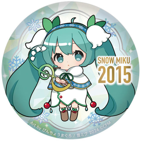 SNOW MIKU 2024 Squishy Tin Badge 15th Memorial Visual 2015ver.(Released)