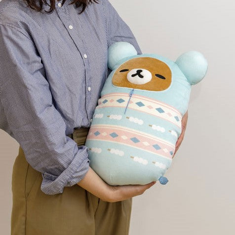 San-X Rilakkuma MO11601 "Komorebi Camp" Nebukuro Nighttime Hugging Toy