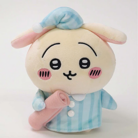 Japan Chiikawa Chubby Potetama Plush Toy - Usagi / Good Night Pajamas