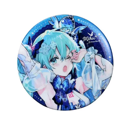 Hatsune Miku - Hatsune Miku Miku Dreamland Just Awake Badge BEMOE