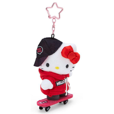 Japan Sanrio Original Mascot Holder - Hello Kitty / Skateboard