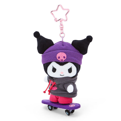 Japan Sanrio Original Mascot Holder - Kuromi / Skateboard