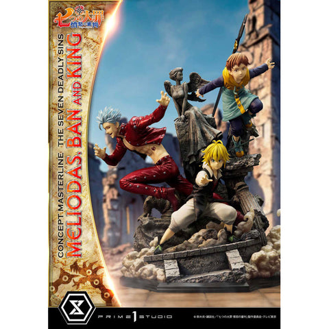 The Seven Deadly Sins Concept Masterline Meliodas, Ban, and King 1/6 Scale Statue