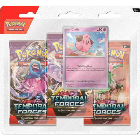 Pokémon TCG: Scarlet & Violet—Temporal Forces Three-Booster Blister - Random Character
