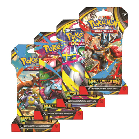 Pokemon TCG: Mega Evolution Sleeved Booster Pack - 10 Cards