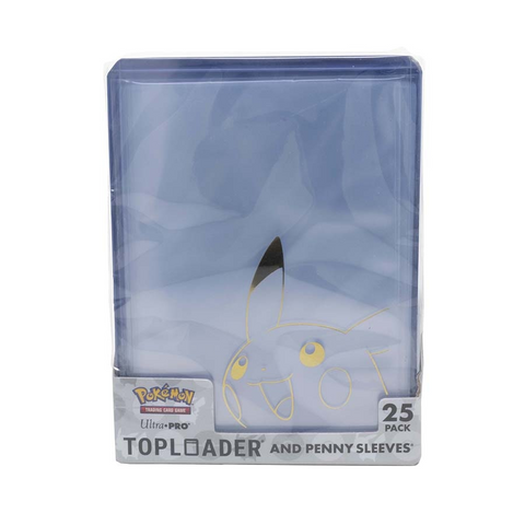 Ultra PRO - Pikachu Toploader and Penny Sleeves Combo Pack for the Pokémon Trading Card Game (25 Pack)