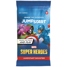 Magic: The Gathering | Marvel Super Heroes Jumpstart Booster Box | 24 Packs | 2-Player Card Game