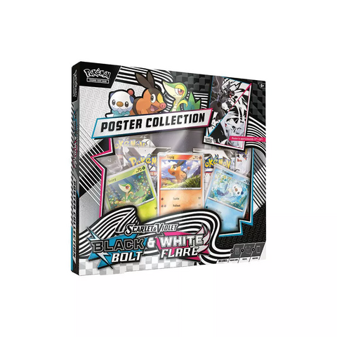 Pokemon TCG Scarlet & Violet 10.5 Unova Poster Collection Box - 4 Packs