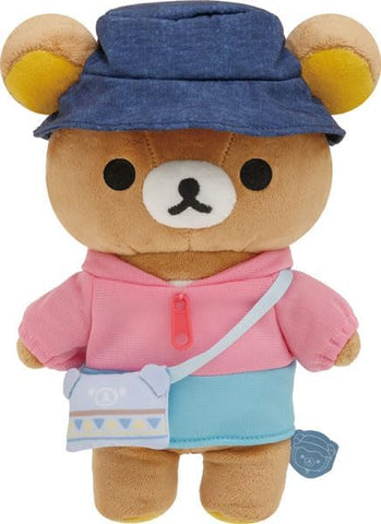 Komorebi Camp Plush Toy, Rilakkuma (Mountain Parka and Sacoche)