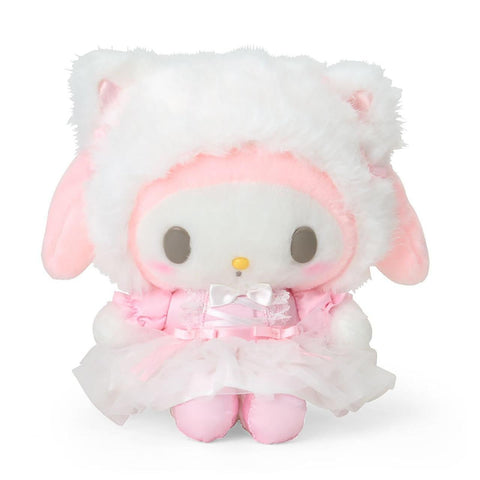 Japan Sanrio Original Plush Toy - My Melody : White Cat Ballerina