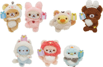 Niko Niko Plush Badge - Rilakkuma / Smiling Happy For You -Please order 7pcs for whole set