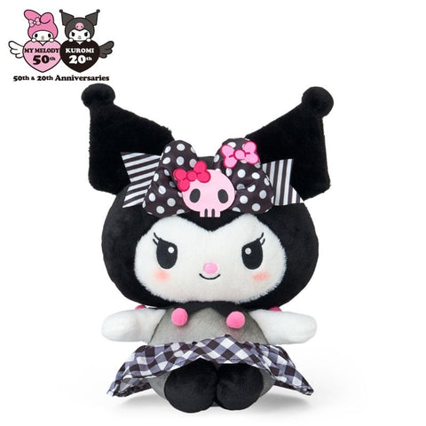 Japan Sanrio Plush Toy (S) - Kuromi : Black Pink Party