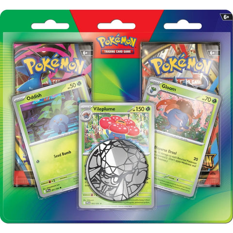 Pokemon TCG: Enhanced 2-Pack Blister (Oddish, Gloom, & Vileplume) Revealed