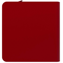 ARCANE FORTRESS: SOLID COLOR: RED 12-POCKET ZIPPER BINDER