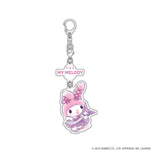 Linked Acrylic Key Chain Kuromi 02 My Melody (Graff Art Illustration)