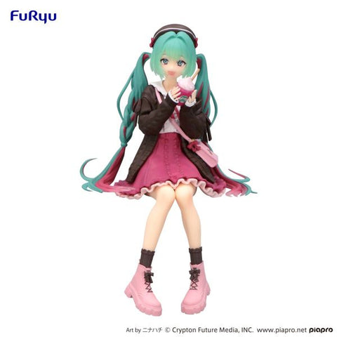 Vocaloid Hatsune Miku (Autumn Date Pink Color Ver.) Noodle Stopper Figure