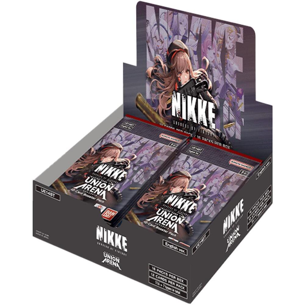 Union Arena TCG: Goddess of Victory: Nikke - Booster Box (Sealed Case of 16, all 4 designs Storage BOXES included)) Union Arena TCG: Goddess of Victory: Nikke - Booster Box (Sealed Case of 16, all 4 designs Storage BOXES included))