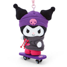 Japan Sanrio Original Mascot Holder - Kuromi / Skateboard