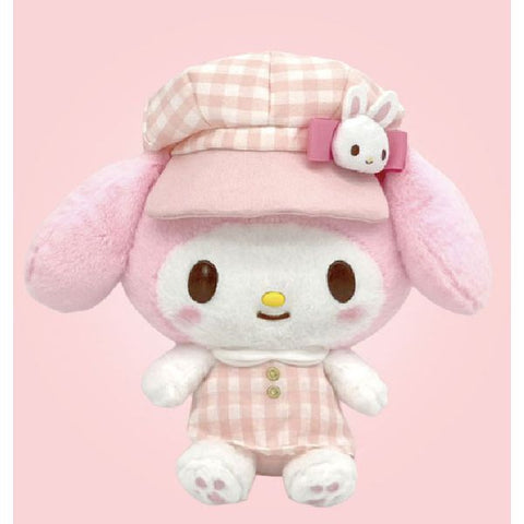 Sanrio Mascot Plush Toy (S) - My Melody / Gingham Casquette